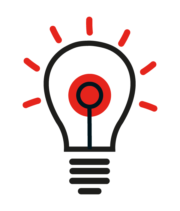 glowing lightbulb