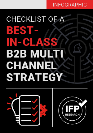 b2b marketing Infographic checklist of a multi channel strategy