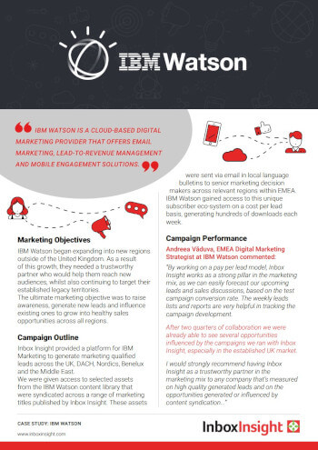 IBM Watson b2b marketing case study